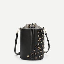 Shein Rhinestone And Bee Decor Bucket Bag
