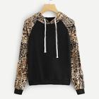 Shein Leopard Print Raglan Sleeve Sweatshirt