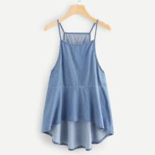 Shein High-low Denim Cami Dress