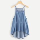 Shein High-low Denim Cami Dress