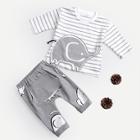Shein Baby Cartoon Print Striped Top With Pants