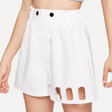 Shein Cutout Hem Elastic Waist Shorts