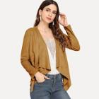 Shein Open Front Solid Jacket