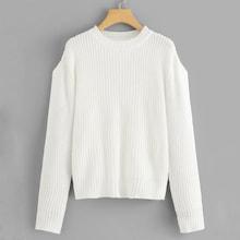 Shein Solid Round Neck Jumper
