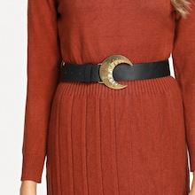 Shein Moon Shaped Buckle Belt