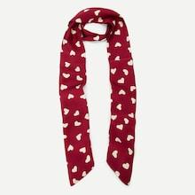 Shein Heart Print Skinny Scarf