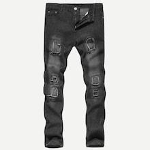 Shein Men Washed Destroyed Jeans