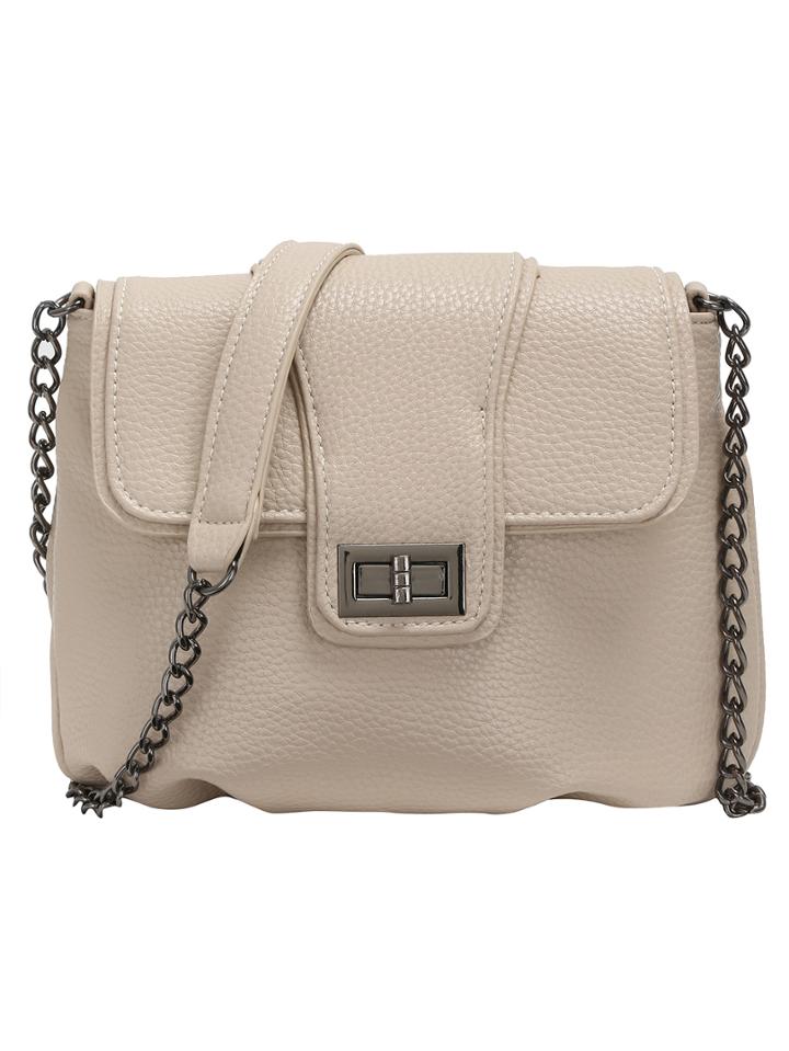 Shein Turn Lock Chain Flap Saddle Bag