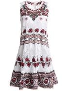 Shein Tribal Flowers Embroidered Lace Dress