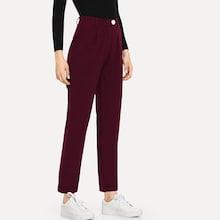 Shein Solid Straight Leg Pants