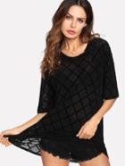 Shein See-through Longline Tee