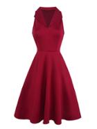 Shein Solid Color Sleeveless Swing Dress