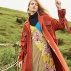 Shein Contrast Stitch Multi-pocket Coat