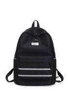 Shein Striped Detail Pocket Front Backpacks