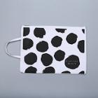Shein Ink Dot Print Filing Bag With Handle