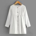 Shein Girls Button Up Jacquard Jacket