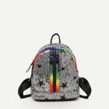 Shein Sequin Decor Star Backpack