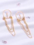 Shein Gold Layered Chain Design Earrings
