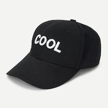 Shein Contrast Slogan Baseball Cap