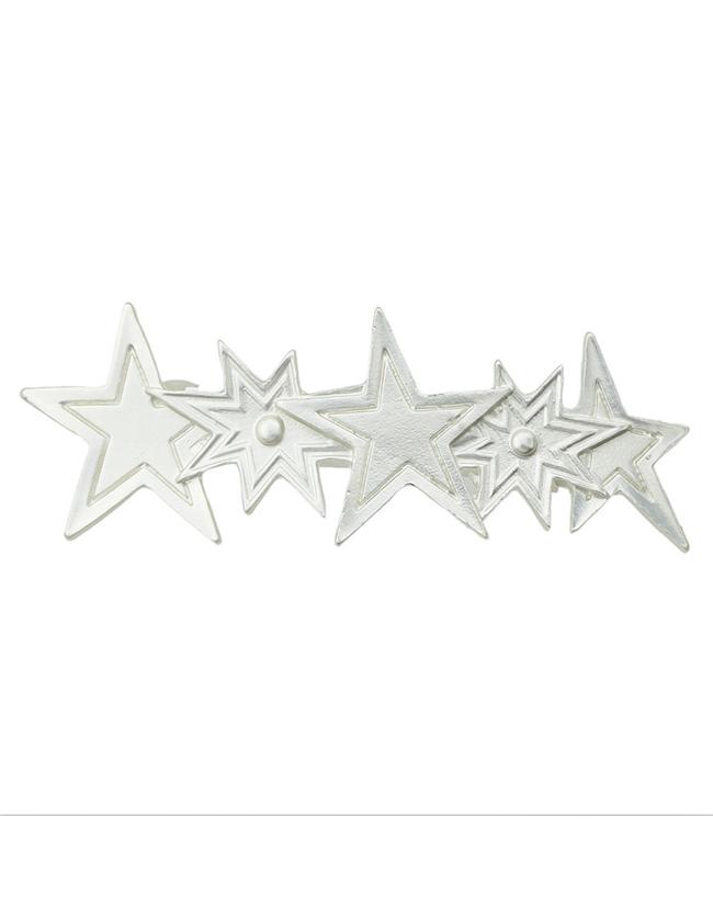 Shein Silver Plated Star Hair Clip