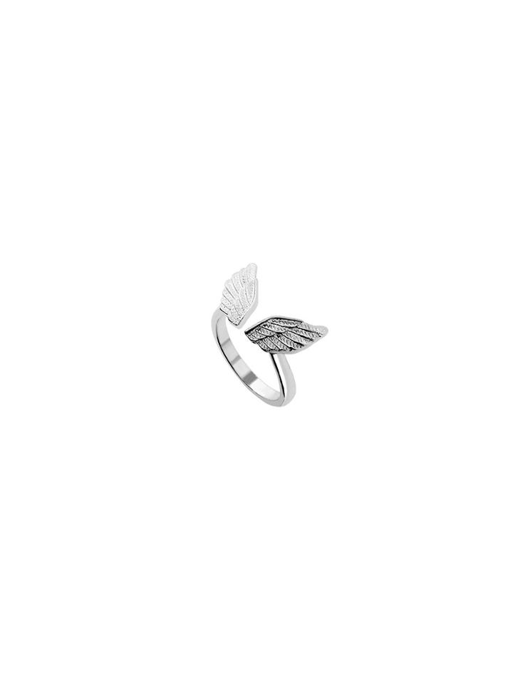 Shein Silver Plated Wings Ring