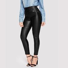 Shein Zip Side Skinny Pu Pants