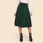 Shein Bow Front Flare Skirt
