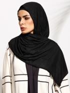 Shein Black Basic Hijab Scarf
