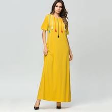 Shein Round Neck Tassel Long Dress