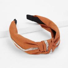 Shein Knot Design Headband With Rhinestone