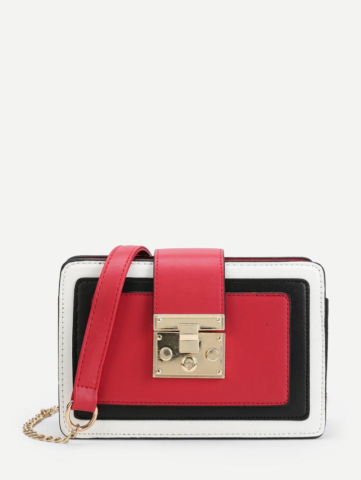Shein Metal Buckle Detail Crossbody Bag