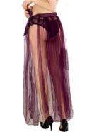 Shein Self Tie Mesh Maxi Skirt