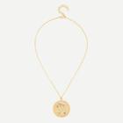 Shein Star Pattern Round Pendant Chain Necklace