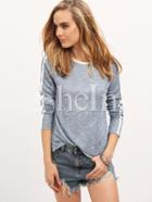 Shein Contrast Neckline T-shirt