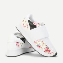 Shein Flower Print Low Top Sneakers