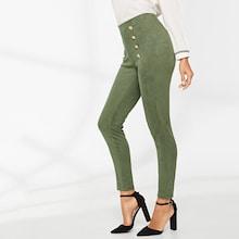 Shein Double Breasted Front Leggings