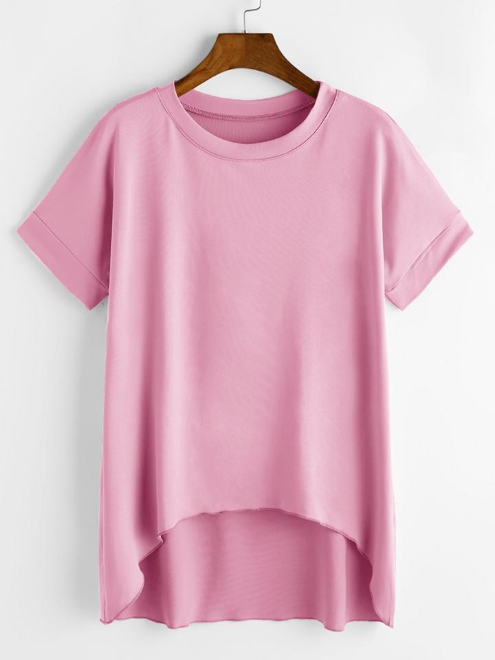 Shein Dip Hem Longline Tee