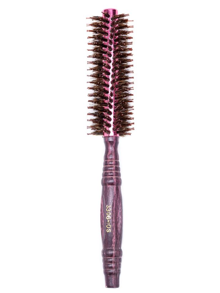 Shein Brown Wooden Handle Professional Curly Hair Comb