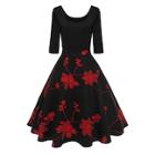 Shein Plum Blossom Print Dress