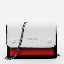 Shein Colorblock Flap Pu Bag