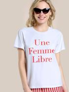 Shein Une Femme Libre T-shirt