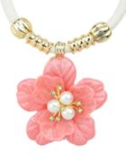 Shein Pink Flower Pendant Necklace