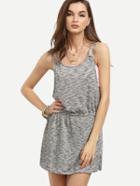 Shein Grey Drop Armhole Cami Dress With Bandeau