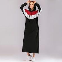 Shein Color-block Longline Hoodie Dress