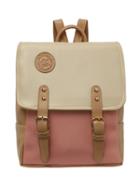 Shein Color Block Buckle Flap Backpack