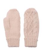 Shein Beige Cable Knit Gloves