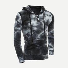 Shein Men Tie Dye Hooded Sweatshirt