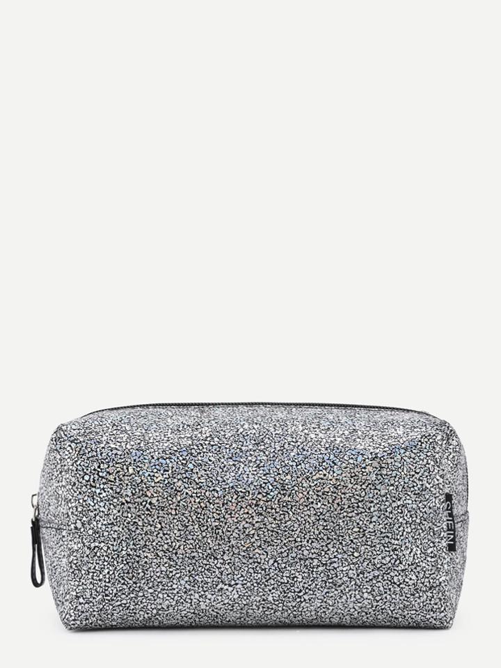 Shein Zipper Detail Cube Accessory Pouch
