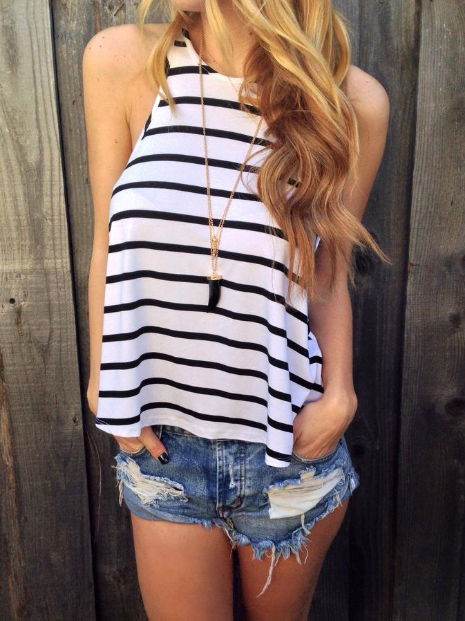 Shein Striped Tank Top