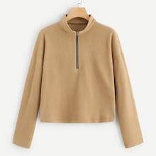 Shein Half Placket Zipper Jacket